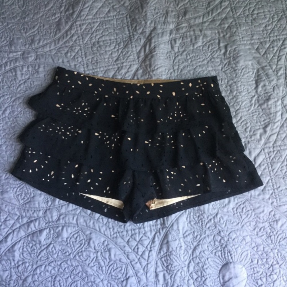 Kova & T Urban Outfitters black party shorts SZ 4
